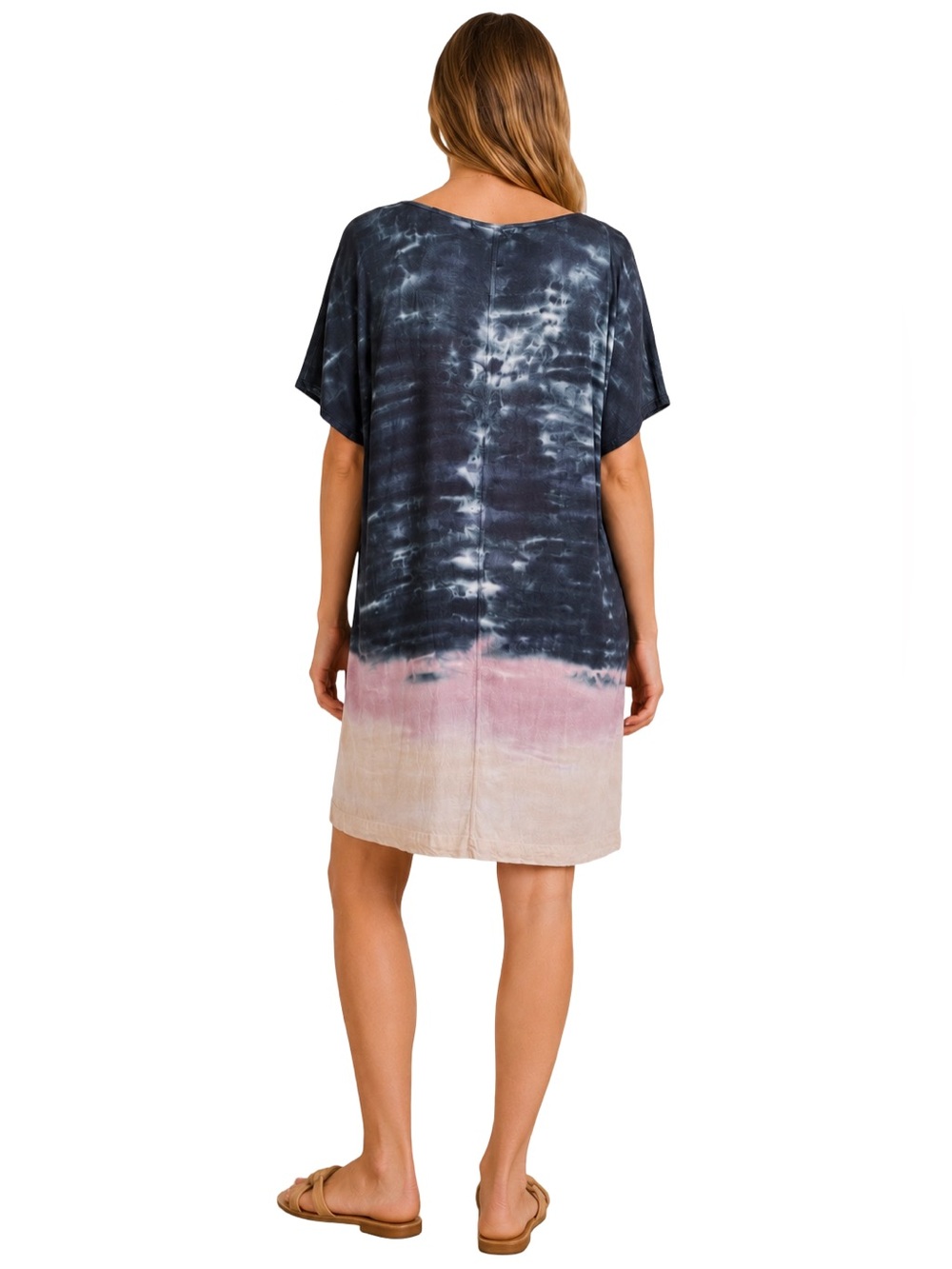 River + Sky Brooklyn Tie Dye V-Neck Dress - Picture 2 of 6
